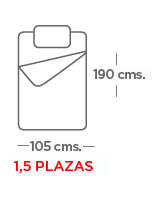 1,5 plazas